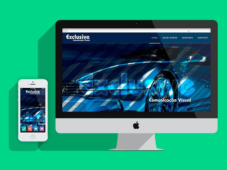 Slide Criação de sites responsivos Exclusive Slide Criação de sites responsivos Exclusive